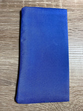 Load image into Gallery viewer, Sunflower Design Glasses Case in navy or blue Hand Painted Silk