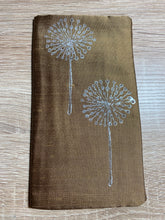 Load image into Gallery viewer, Dandelion Seed Heads Design Glasses Case in various colours Hand Printed Silk