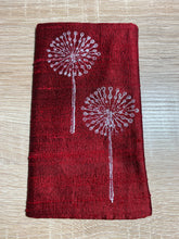 Load image into Gallery viewer, Dandelion Seed Heads Design Glasses Case in various colours Hand Printed Silk