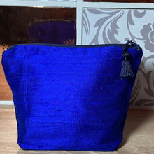 Load image into Gallery viewer, Paisley Design Cosmetics Purse : Hand Printed Silk