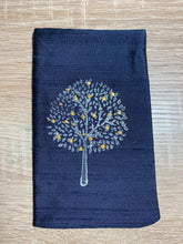 Load image into Gallery viewer, Tree of Life Design Glasses Case in various colours Hand Printed Silk