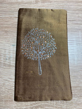 Load image into Gallery viewer, Tree of Life Design Glasses Case in various colours Hand Printed Silk
