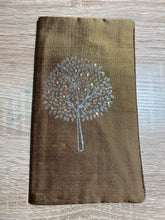 Load image into Gallery viewer, Tree of Life Design Glasses Case in various colours Hand Printed Silk
