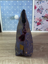 Load image into Gallery viewer, Vintage Silk Fabric Cosmetics Purse in Lilac Grey and Gold