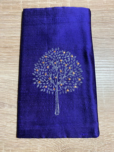 Tree of Life Design Glasses Case in various colours Hand Printed Silk