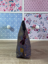 Load image into Gallery viewer, Vintage Silk Fabric Cosmetics Purse in Lilac Grey and Gold