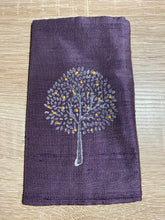 Load image into Gallery viewer, Tree of Life Design Glasses Case in various colours Hand Printed Silk