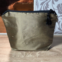 Load image into Gallery viewer, Paisley Design Cosmetics Purse : Hand Printed Silk