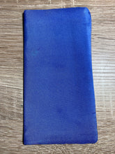 Load image into Gallery viewer, Sunflower Design Glasses Case in navy or blue Hand Painted Silk