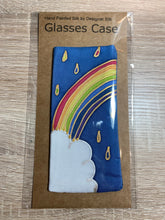 Load image into Gallery viewer, Rainbow Design Glasses Case Hand Painted Silk