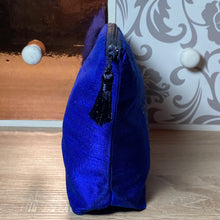 Load image into Gallery viewer, Paisley Design Cosmetics Purse : Hand Printed Silk