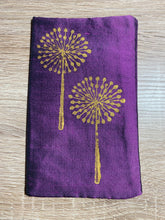 Load image into Gallery viewer, Dandelion Seed Heads Design Glasses Case in various colours Hand Printed Silk