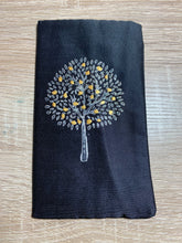 Load image into Gallery viewer, Tree of Life Design Glasses Case in various colours Hand Printed Silk