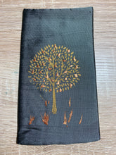Load image into Gallery viewer, Tree of Life Design Glasses Case in various colours Hand Printed Silk