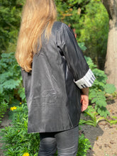 Load image into Gallery viewer, Piano Music Hand Painted Silk Reversible Jacket by Designer Silk Artist