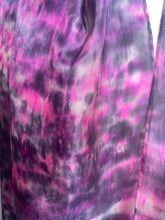 Load image into Gallery viewer, Hand Dyed Long Silk Scarf in Pinks Charcoal Grey