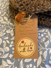 Load image into Gallery viewer, Moorlands Hand Crochet Throw Blanket in Natural Shades Wool Acrylic Mix