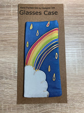 Load image into Gallery viewer, Rainbow Design Glasses Case Hand Painted Silk