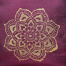 Load image into Gallery viewer, Mandala Design Cosmetics Purse : Hand Printed Silk