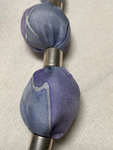 Load image into Gallery viewer, Silk Necklace in Grey : Hand Dyed by Designer Silk