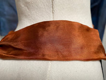 Load image into Gallery viewer, Silk Necklace in Rich Copper Brown : Hand Dyed by Designer Silk
