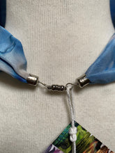 Load image into Gallery viewer, Silk Necklace in Light Blues : Hand Dyed by Designer Silk