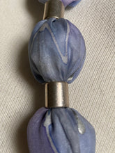 Load image into Gallery viewer, Silk Necklace in Grey : Hand Dyed by Designer Silk