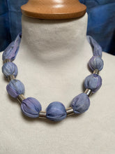 Load image into Gallery viewer, Silk Necklace in Grey : Hand Dyed by Designer Silk