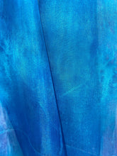 Load image into Gallery viewer, Hand Dyed Silk Neck Scarf in Mediterranean Blue Navy