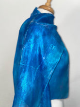 Load image into Gallery viewer, Hand Dyed Silk Neck Scarf in Mediterranean Blue Navy