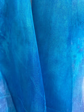 Load image into Gallery viewer, Hand Dyed Silk Neck Scarf in Mediterranean Blue Navy