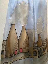 Load image into Gallery viewer, Potteries Design X Long Silk Scarf Blue Sky : Hand Painted Silk