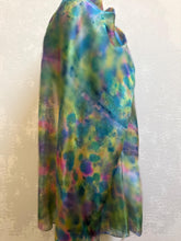 Load image into Gallery viewer, Hand Dyed Long Silk in Cottage Garden Colours by Designer Silk Artist