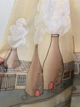 Load image into Gallery viewer, Potteries Design X Long Silk Scarf in Sepia Cream : Hand Painted Silk