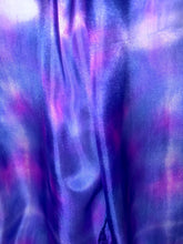 Load image into Gallery viewer, Hand Dyed Silk Small Neck Scarf in Purple Marine Blue by Designer Silk Artist