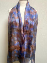Load image into Gallery viewer, Hand Dyed Long Silk in Rich Jewel Colours by Designer Silk Artist