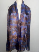 Load image into Gallery viewer, Hand Dyed Long Silk in Rich Jewel Colours by Designer Silk Artist