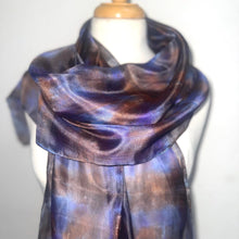 Load image into Gallery viewer, Hand Dyed Long Silk in Rich Jewel Colours by Designer Silk Artist