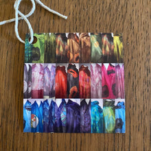 Load image into Gallery viewer, Butterflies Hand Painted Silk Neck Scarf in Beige and Green