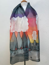 Load image into Gallery viewer, Potteries Design X Long Silk Scarf : Hand Painted Silk