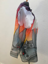 Load image into Gallery viewer, Potteries Design X Long Silk Scarf : Hand Painted Silk