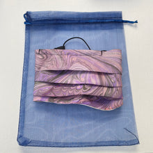 Load image into Gallery viewer, Dusky Pink Marbled Silk Face Covering/Mask
