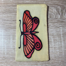 Load image into Gallery viewer, Butterfly Design Glasses Hand painted Silk