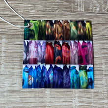 Load image into Gallery viewer, Butterfly Design Cosmetics Purse in Light Grey and Orange : Hand Painted Silk