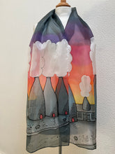 Load image into Gallery viewer, Potteries Design X Long Silk Scarf : Hand Painted Silk