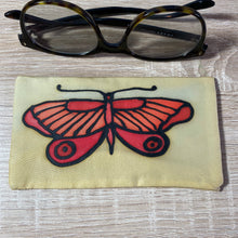 Load image into Gallery viewer, Butterfly Design Glasses Hand painted Silk