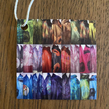 Load image into Gallery viewer, Bubbles Design Silk Neck Scarf in Purple & Pink : Hand Painted Silk