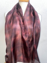 Load image into Gallery viewer, Hand Dyed Silk Neck Scarf in Dark Chocolate
