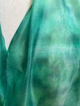 Load image into Gallery viewer, Hand Dyed Silk Neck Scarf in Soft Greens
