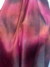 Load image into Gallery viewer, Hand Dyed Long Silk Scarf in Burgundy, Tan, Black
